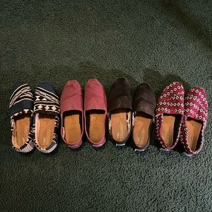 Lot of Toms size 7